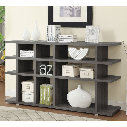 Santos 3-tier Bookcase Weathered Grey