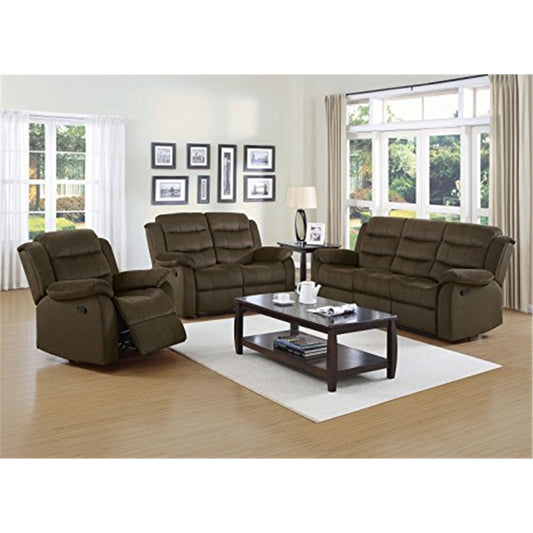 Rodman Upholstered Tufted Living Room Set Olive Brown