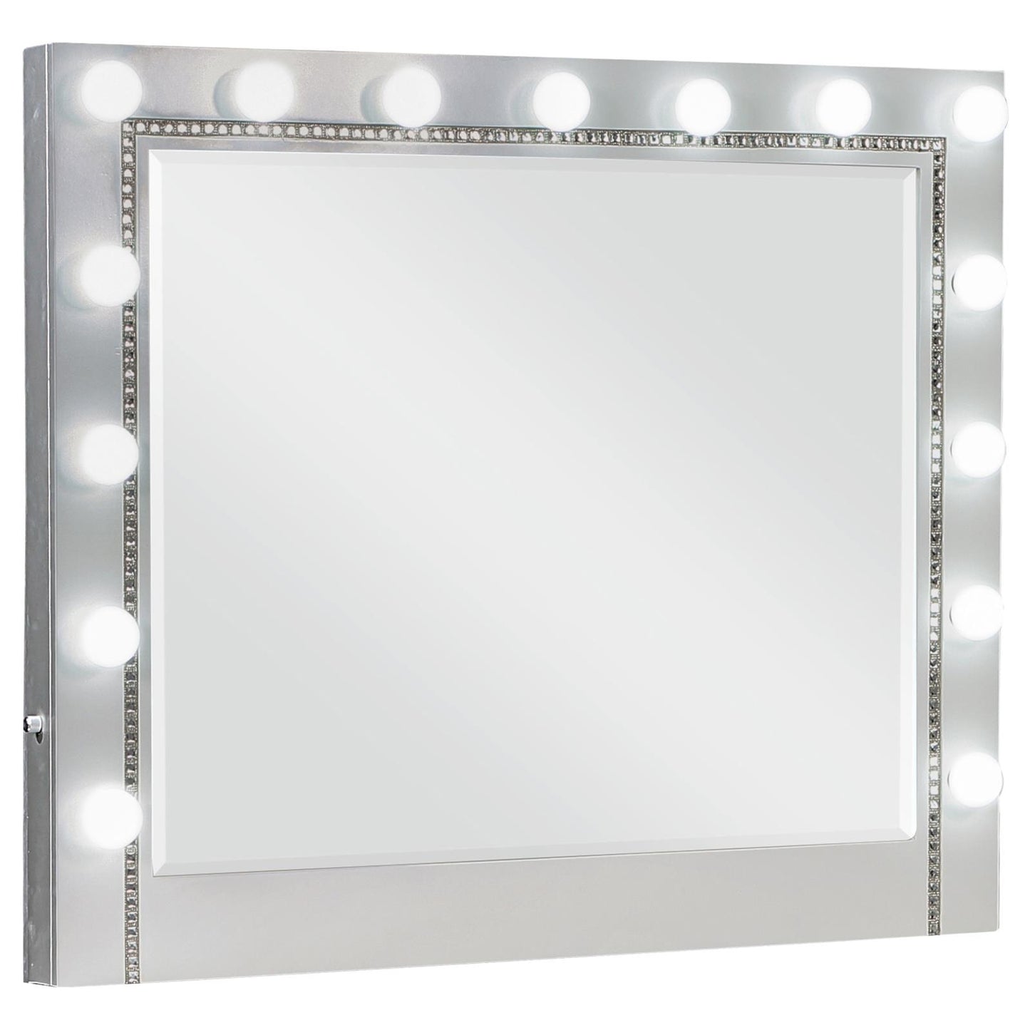 Eleanor Metallic Rectangular Mirror with Light