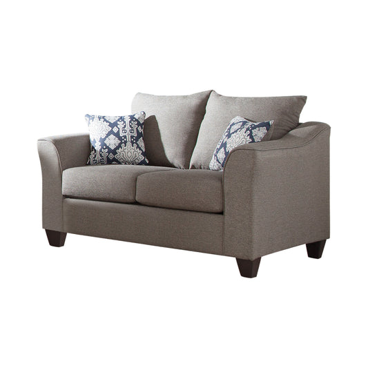 Salizar Flared Arm Loveseat Grey