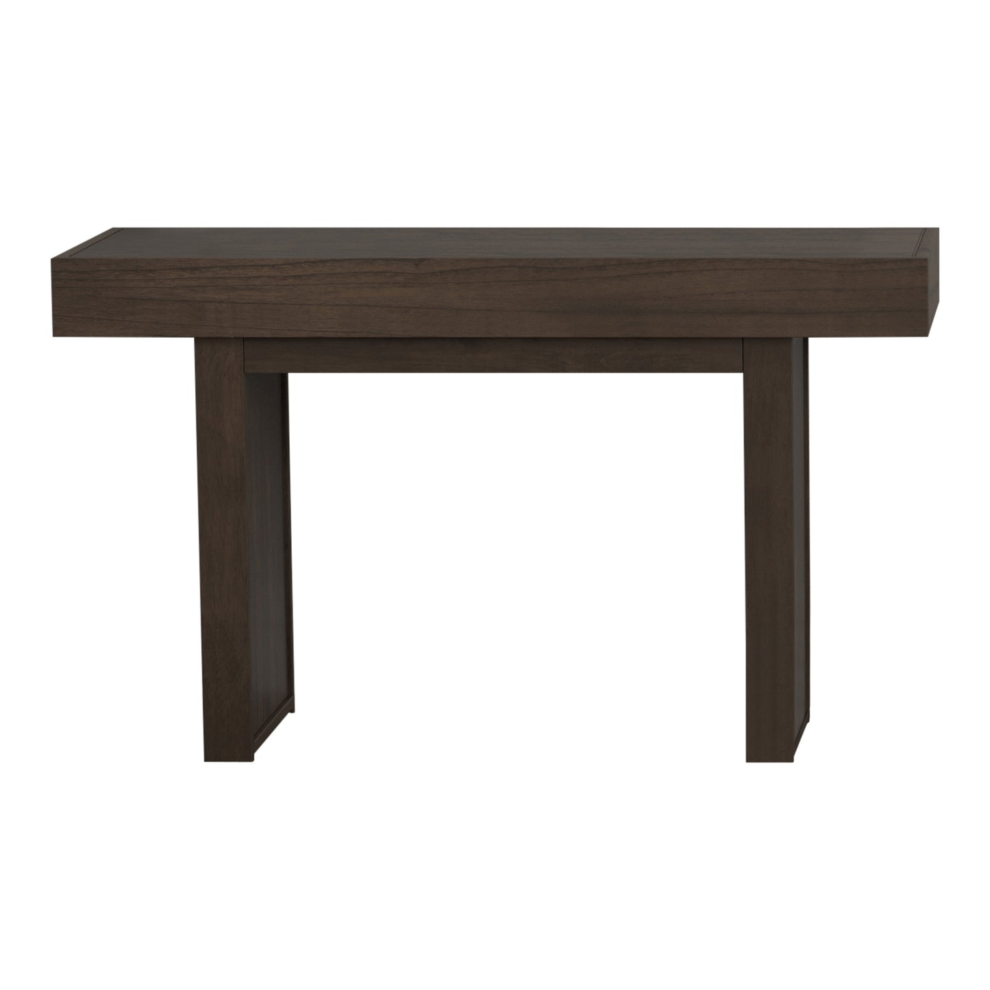 Rectangle Sofa Table with Hidden Storage Wheat Brown