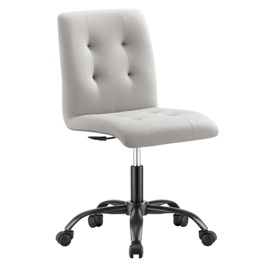 Prim Armless Vegan Leather Office Chair