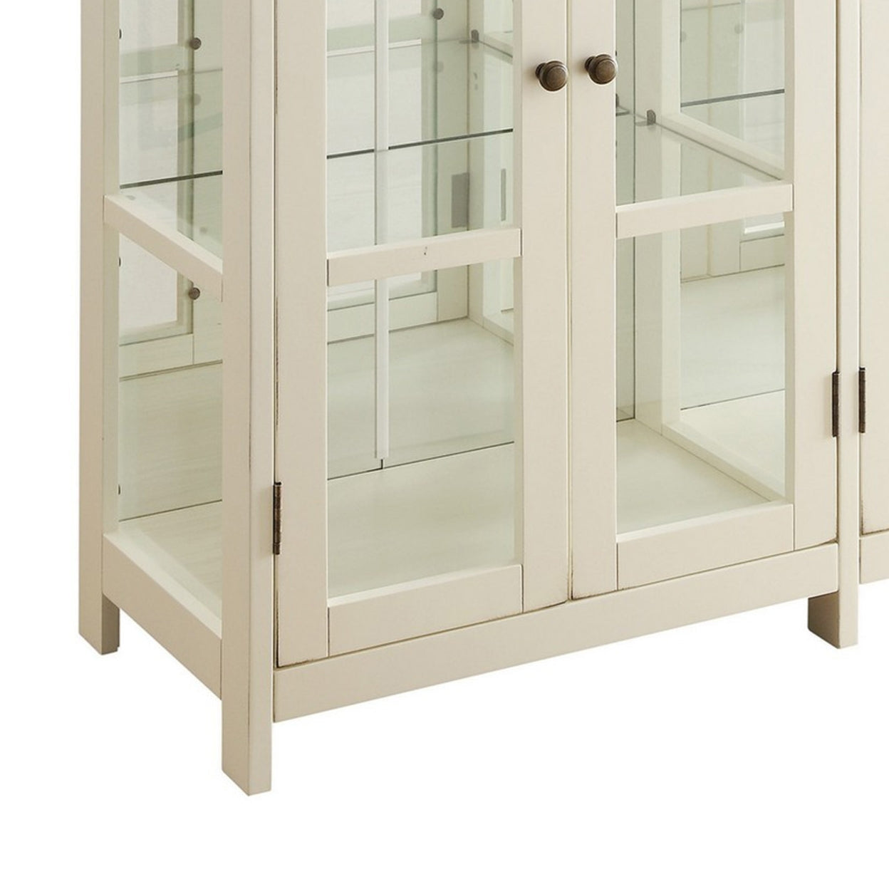4-door Display Accent Cabinet White