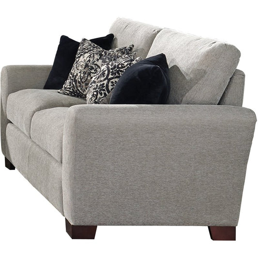 Drayton Flared Arm Upholstered Loveseat Warm Grey