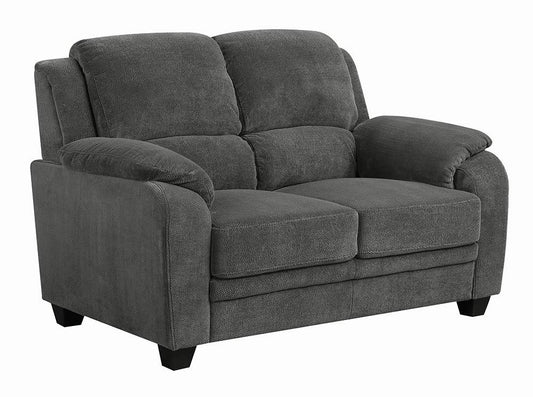 Northend Upholstered Loveseat Charcoal