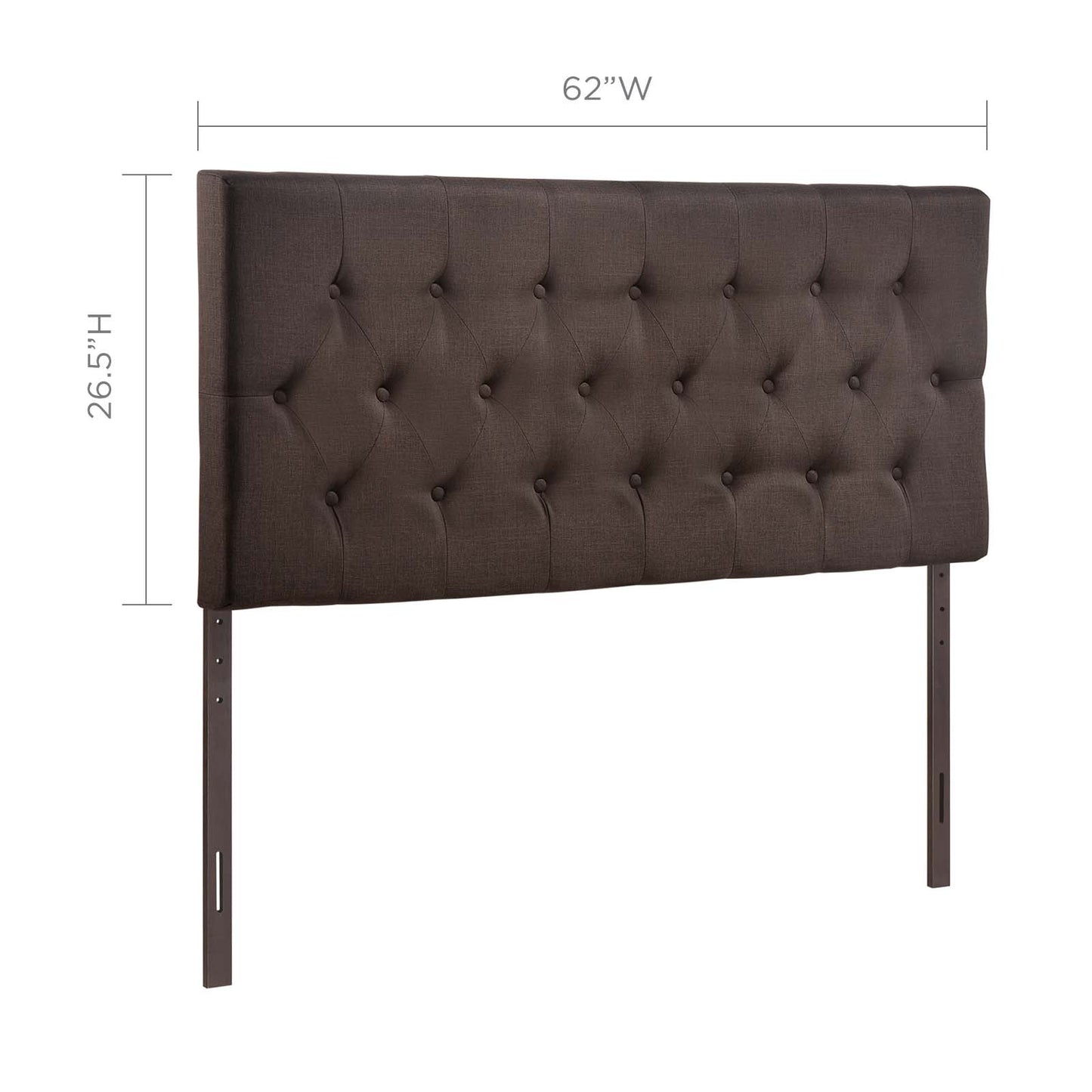 Clique Queen Upholstered Fabric Headboard