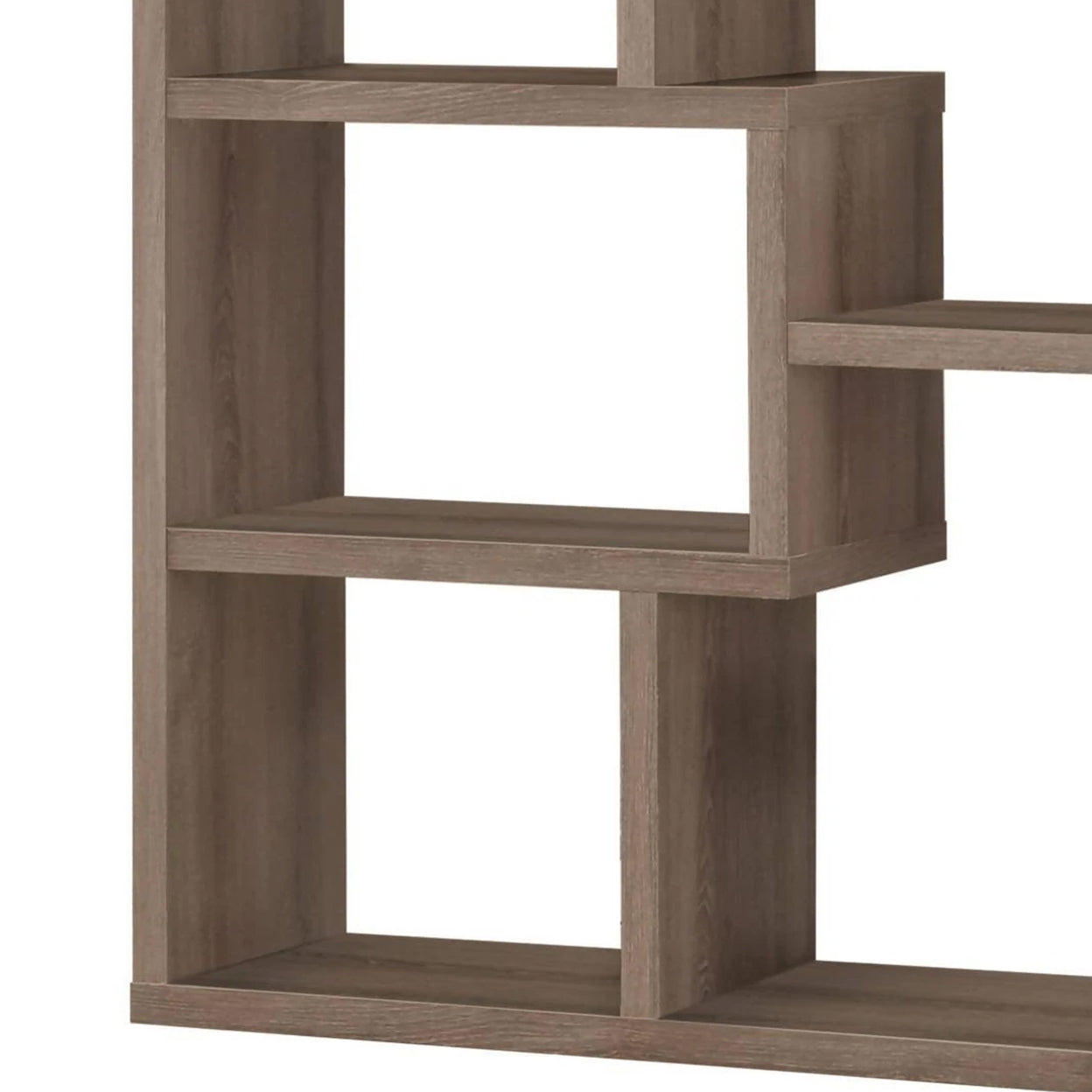 Theo 10-shelf Bookcase Weathered Grey
