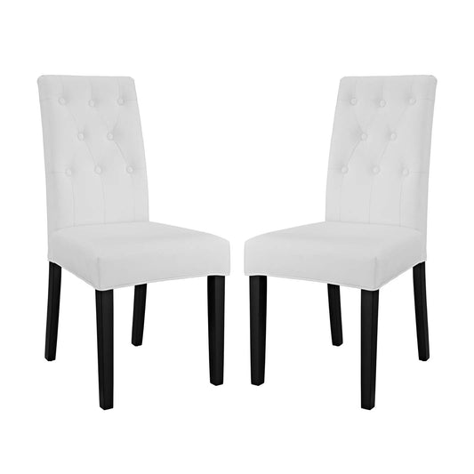 Confer Dining Side Chair Vinyl Set of 2
