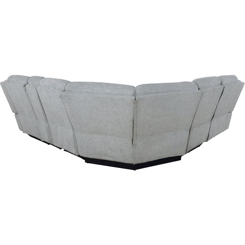 Belize 6-piece Pillow Top Arm Motion Sectional Grey