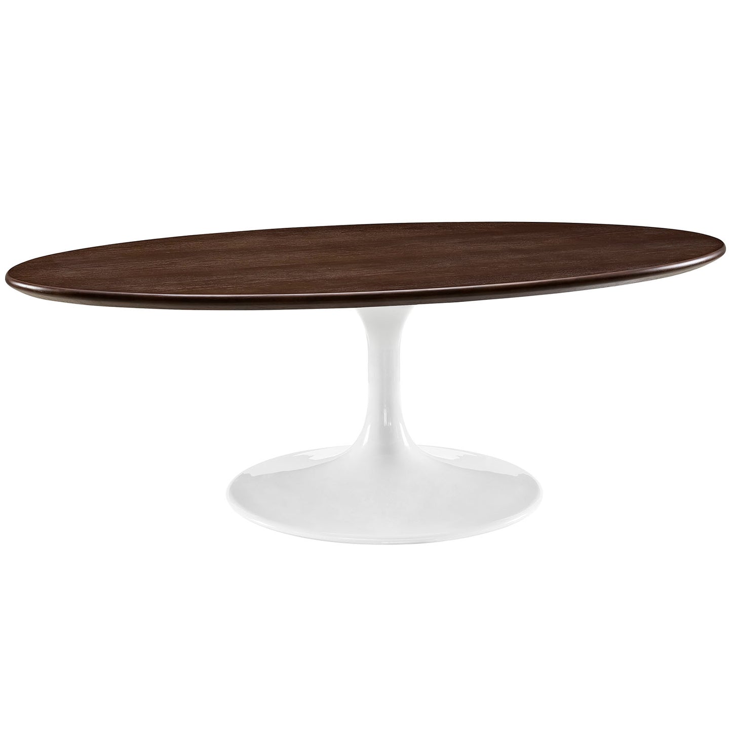 Lippa 48" Oval-Shaped Walnut Coffee Table