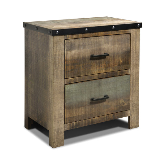 Sembene 2-drawer Nightstand Antique Multi-color