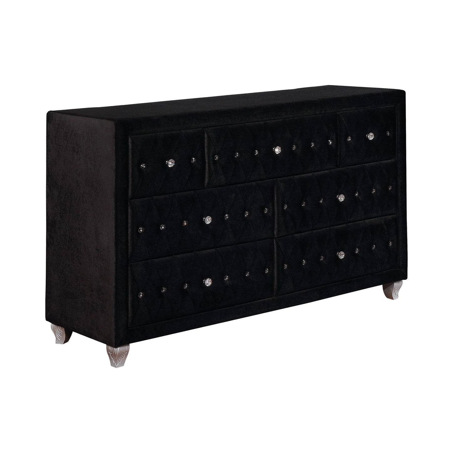 Deanna 7-drawer Rectangular Dresser Black