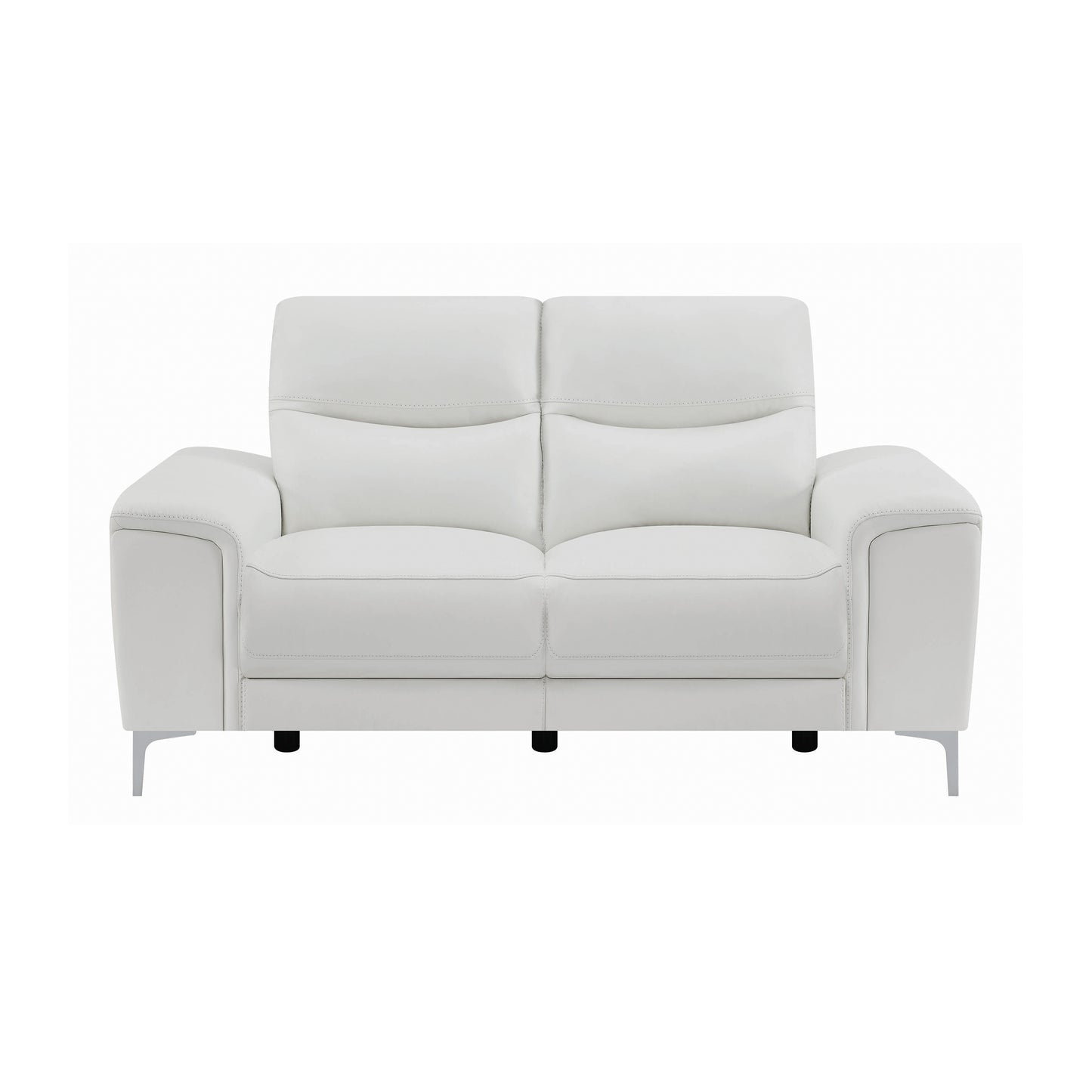 Largo Upholstered Power Loveseat White