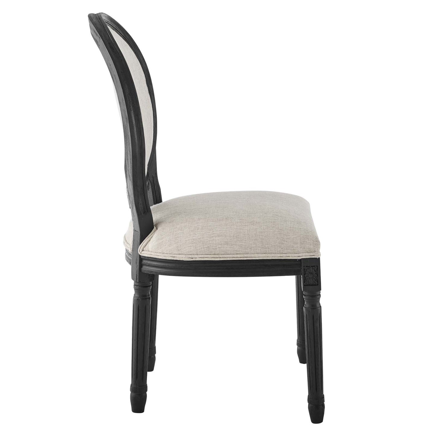 Emanate Vintage French Upholstered Fabric Dining Side Chair
