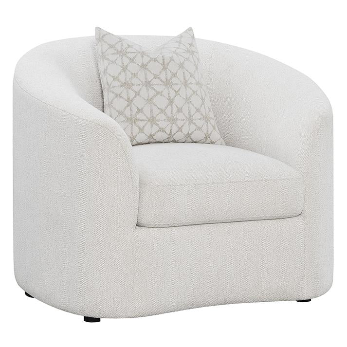 Rainn Upholstered Tight Back Chair Latte