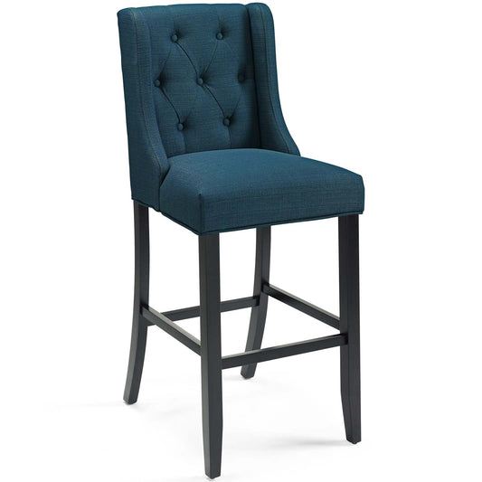 Baronet Tufted Button Upholstered Fabric Bar Stool