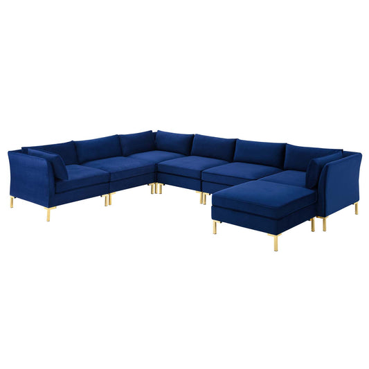 Ardent 7-Piece Performance Velvet Sectional Sofa