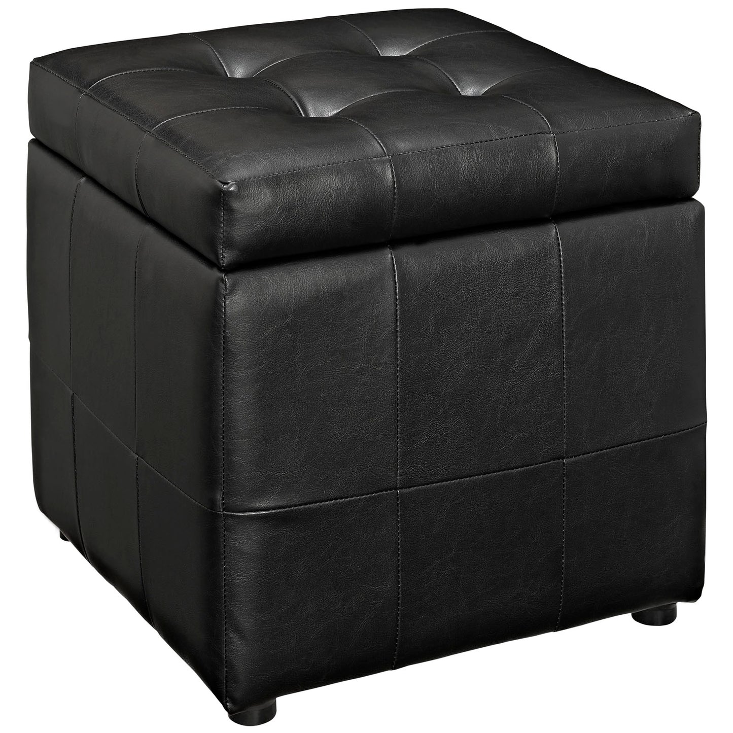 Volt Storage Upholstered Vinyl Ottoman