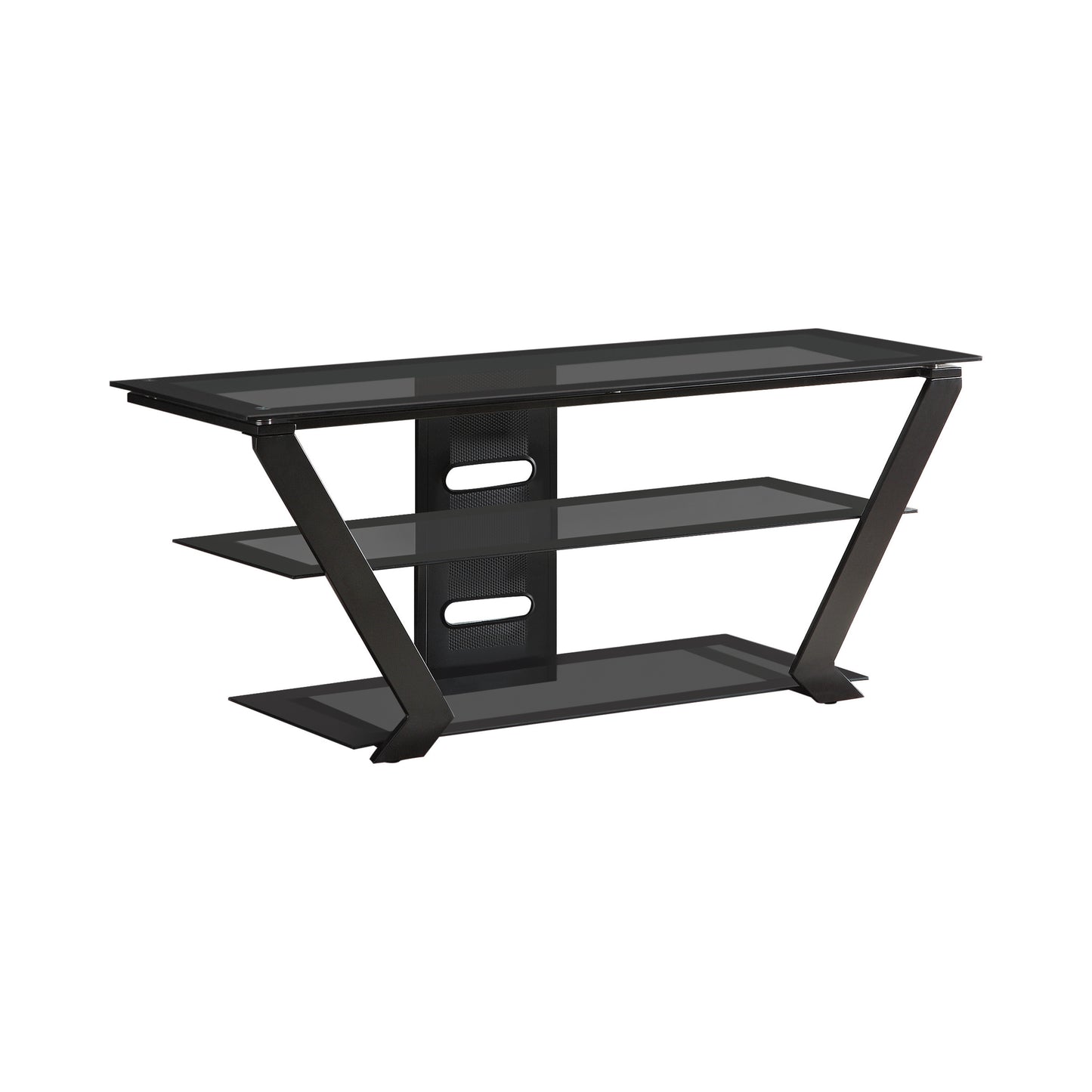 2-tier TV Console Black