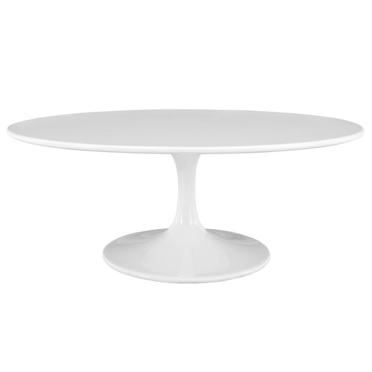 Lippa 42" Oval-Shaped Wood Top Coffee Table