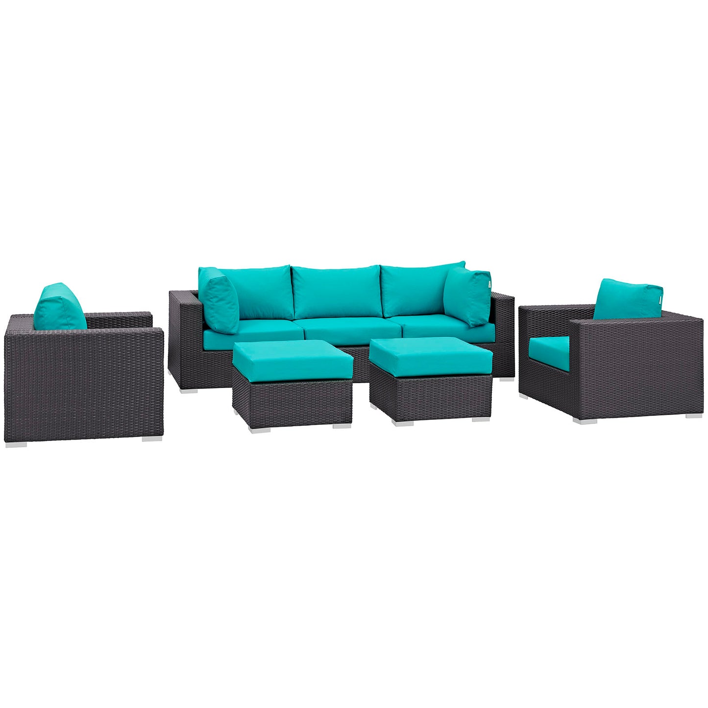 Convene 7 Piece Outdoor Patio Sectional Set