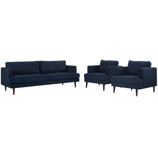 Agile 3 Piece Upholstered Fabric Set