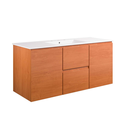 Scenic 48" Wall-Mount Bathroom Vanity