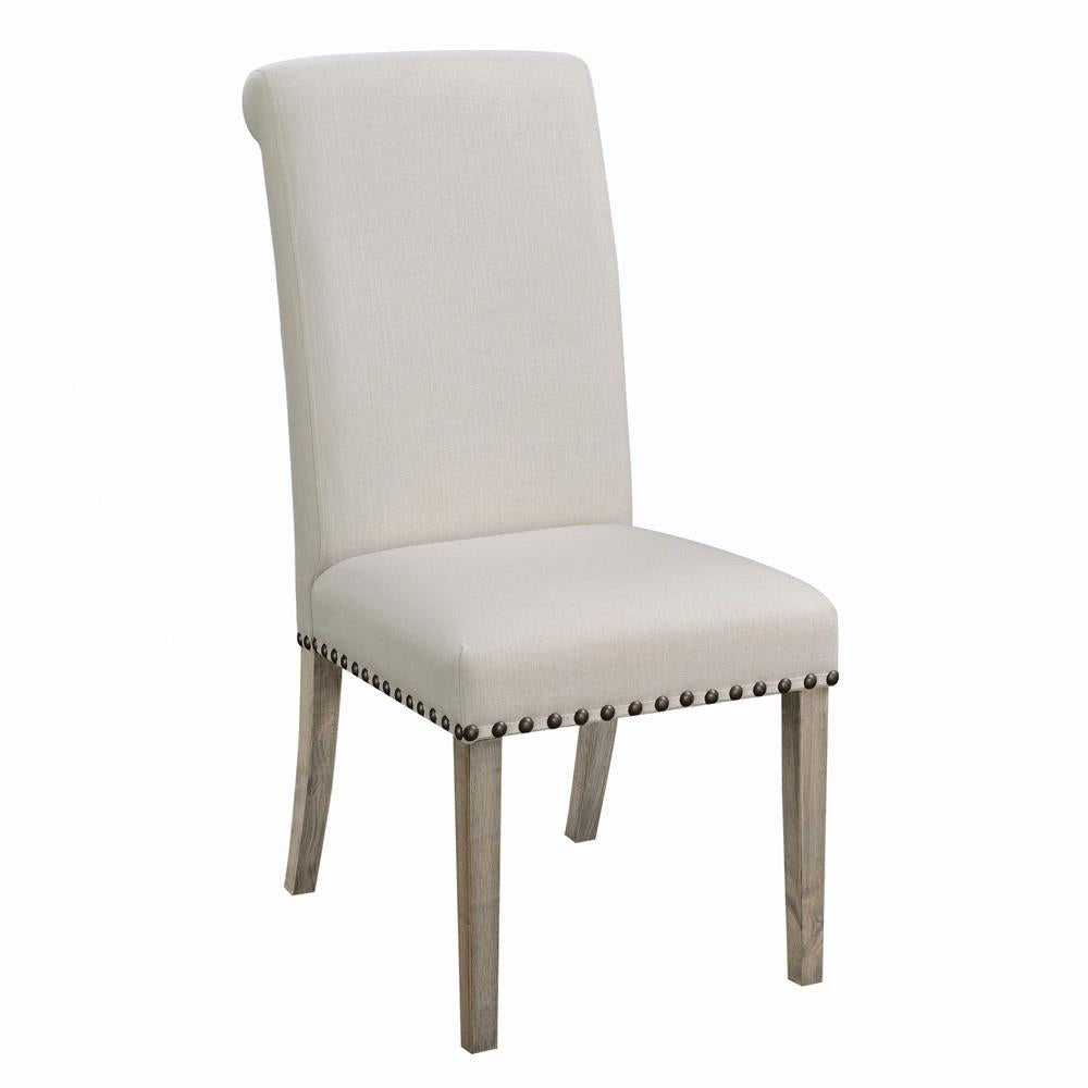 Salem Upholstered Side Chairs Rustic Smoke and Grey (Set of 2)