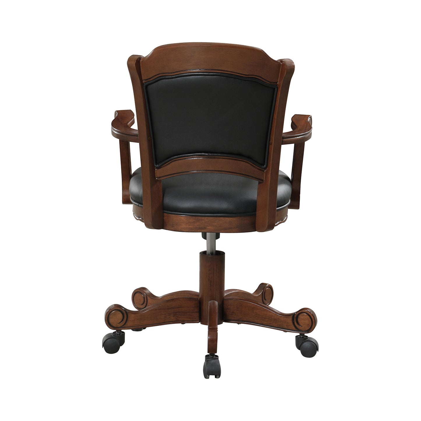 Turk Game Chair with Casters Black and Tobacco