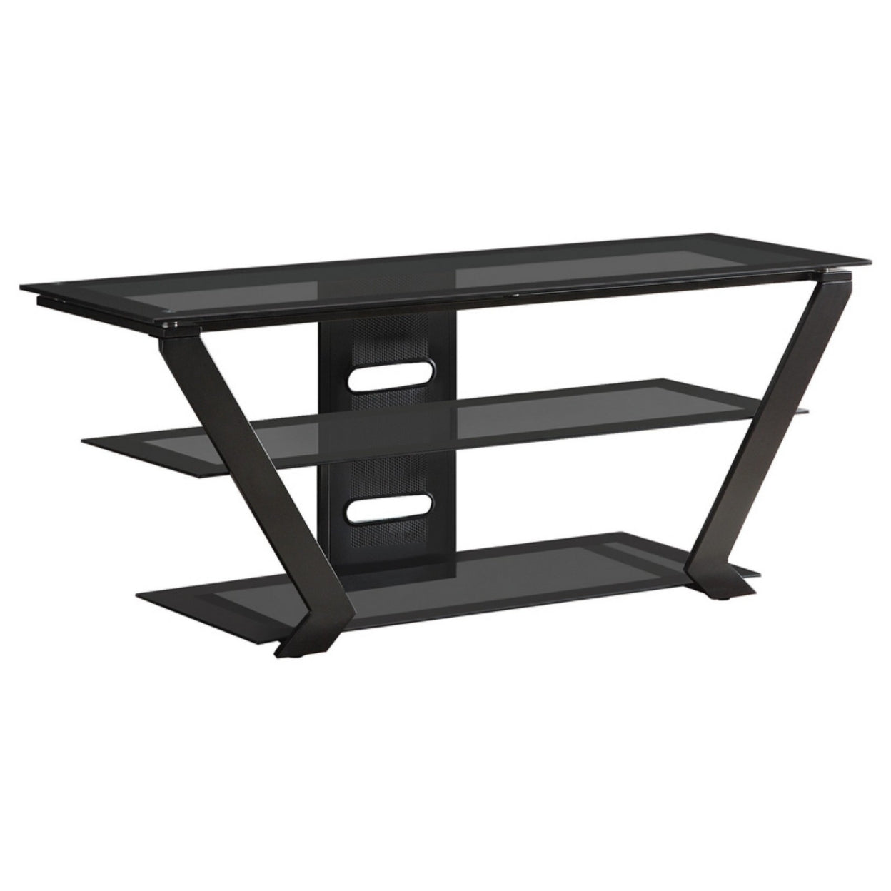 2-tier TV Console Black