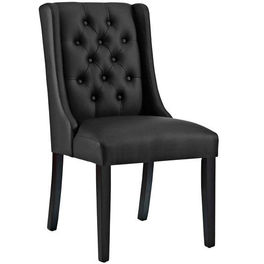 Baronet Button Tufted Vegan Leather Dining Chair