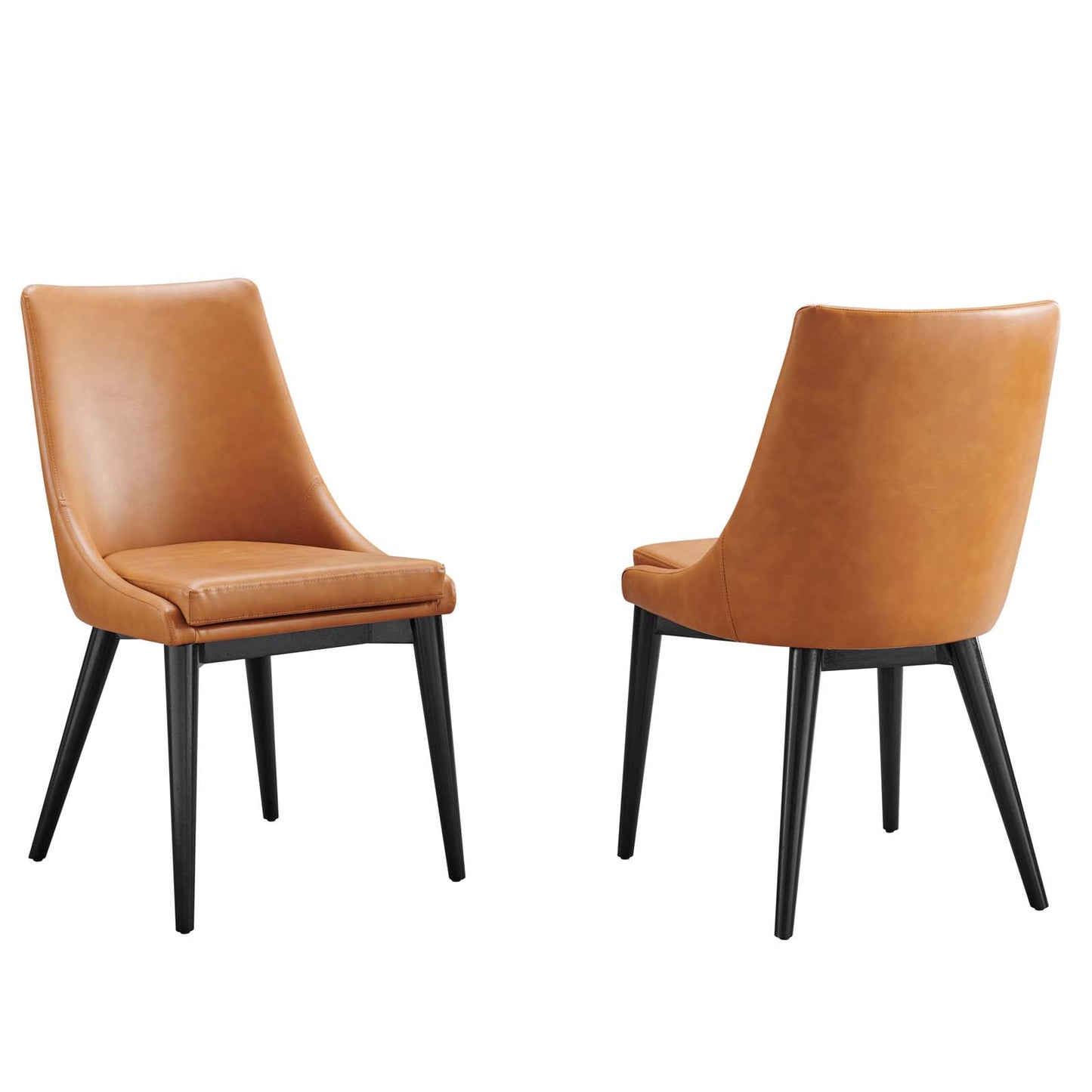 Viscount Dining Side Chair Vinyl Set of 2