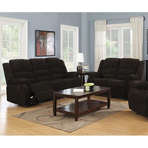 Gordon Upholstered Tufted Living Room Set Chocolate Brown