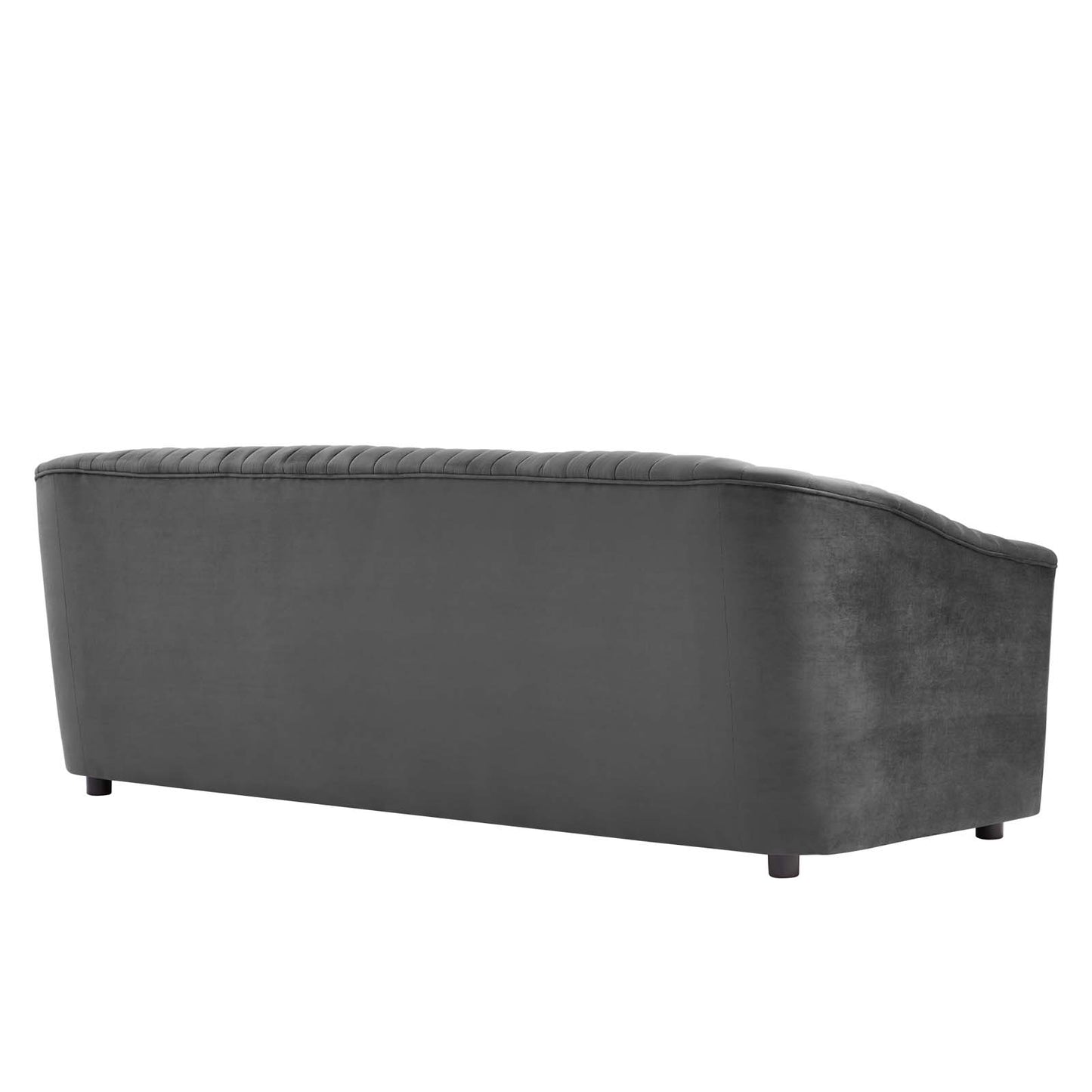 Announce Performance Velvet Channel Tufted Sofa