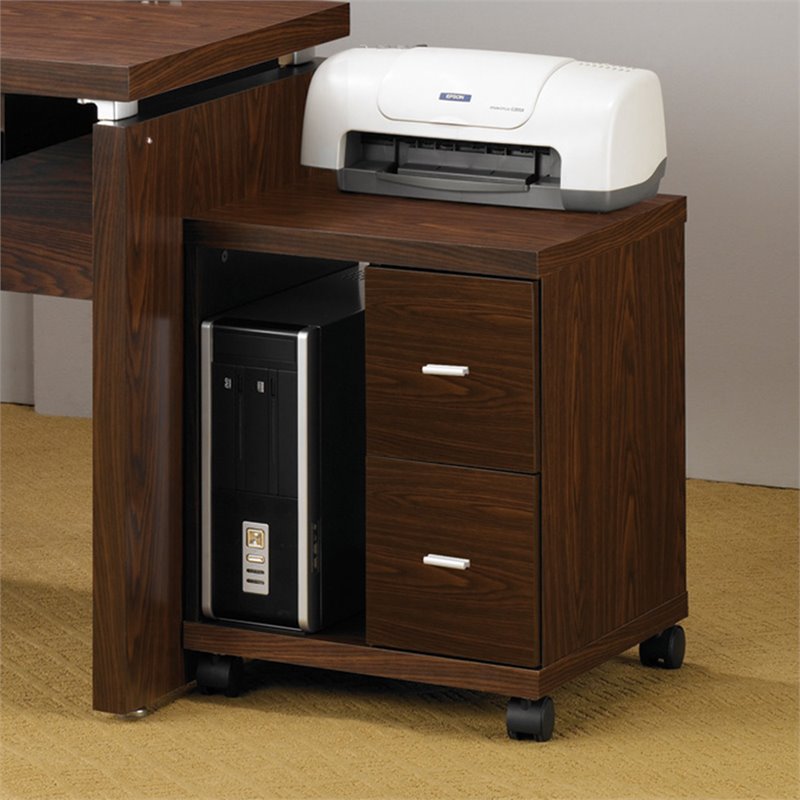 Russell 2-drawer CPU Stand Medium Oak