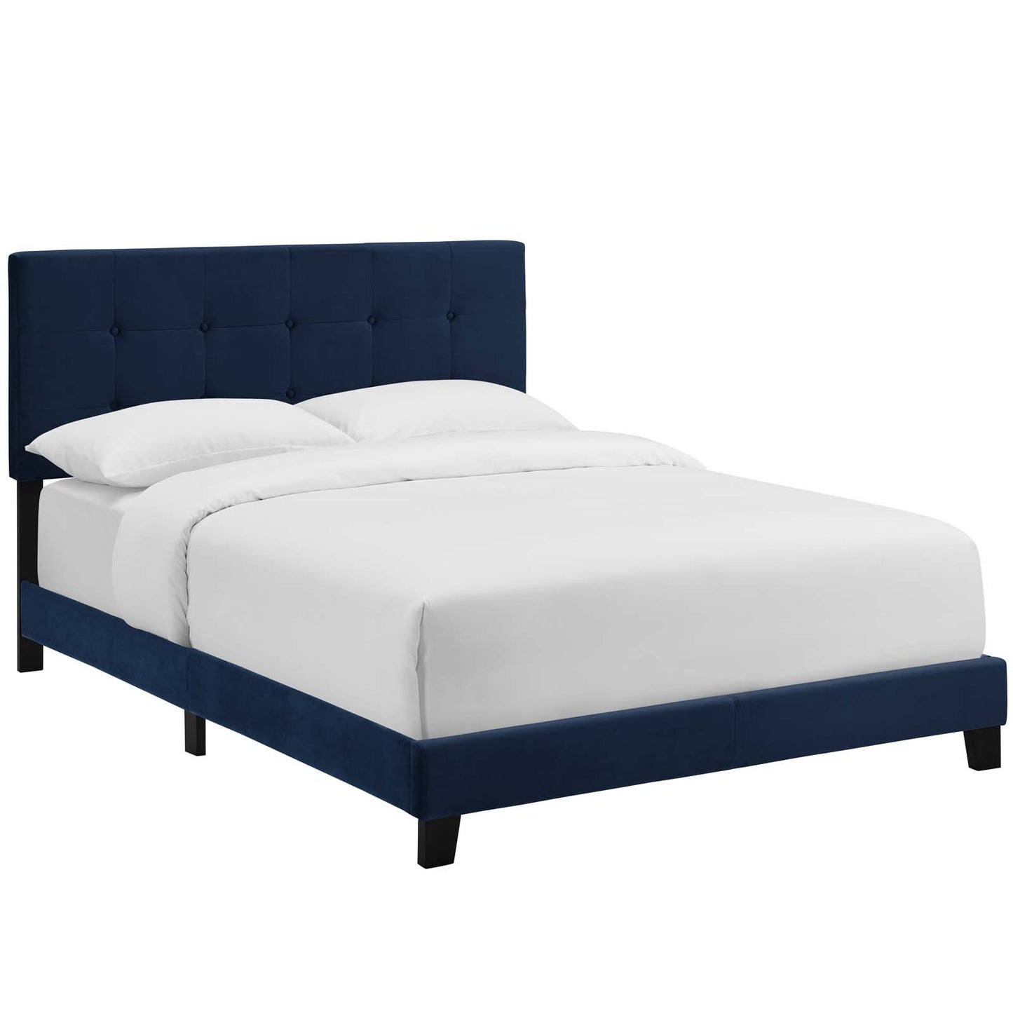 Amira Twin Performance Velvet Bed