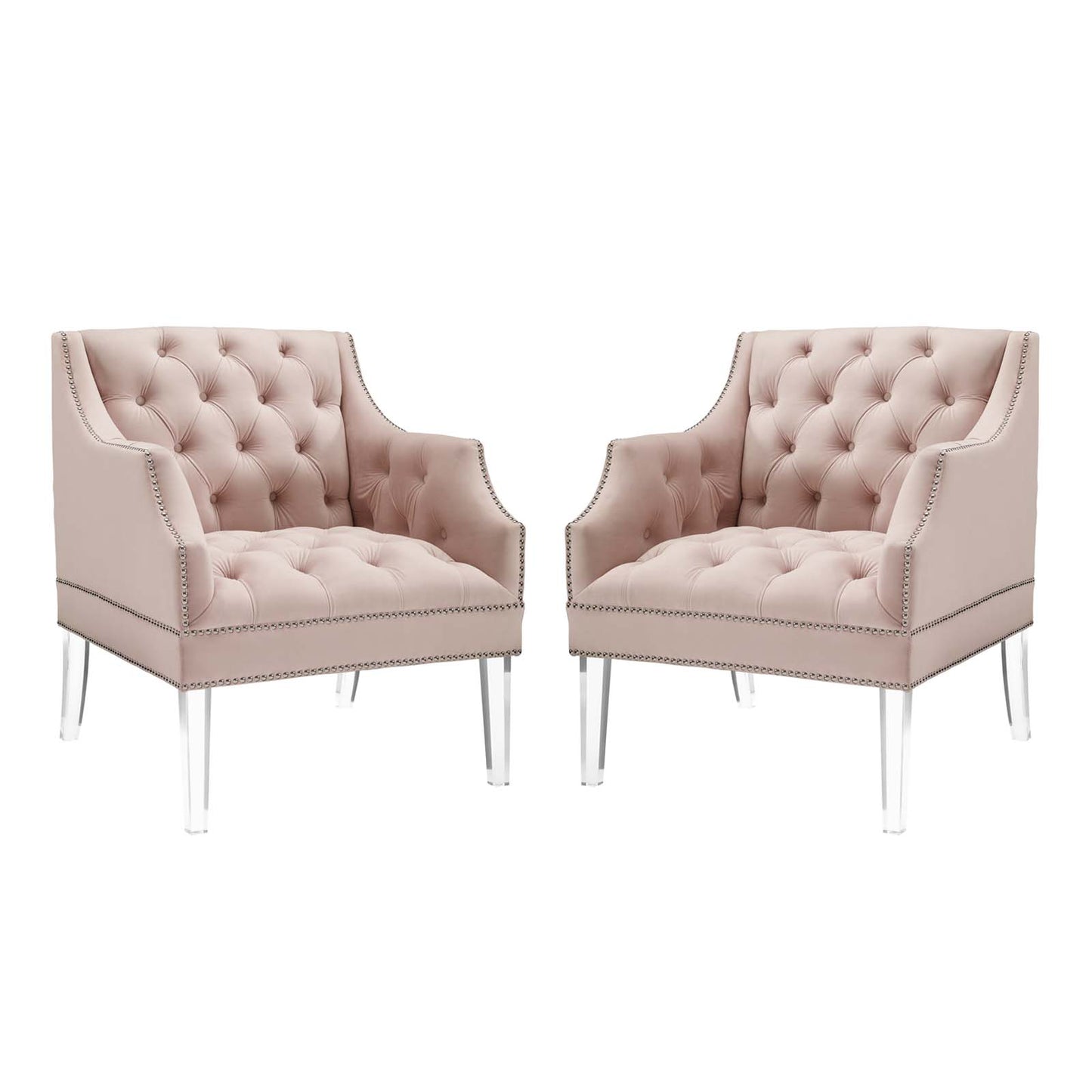Proverbial Armchair Performance Velvet Set of 2