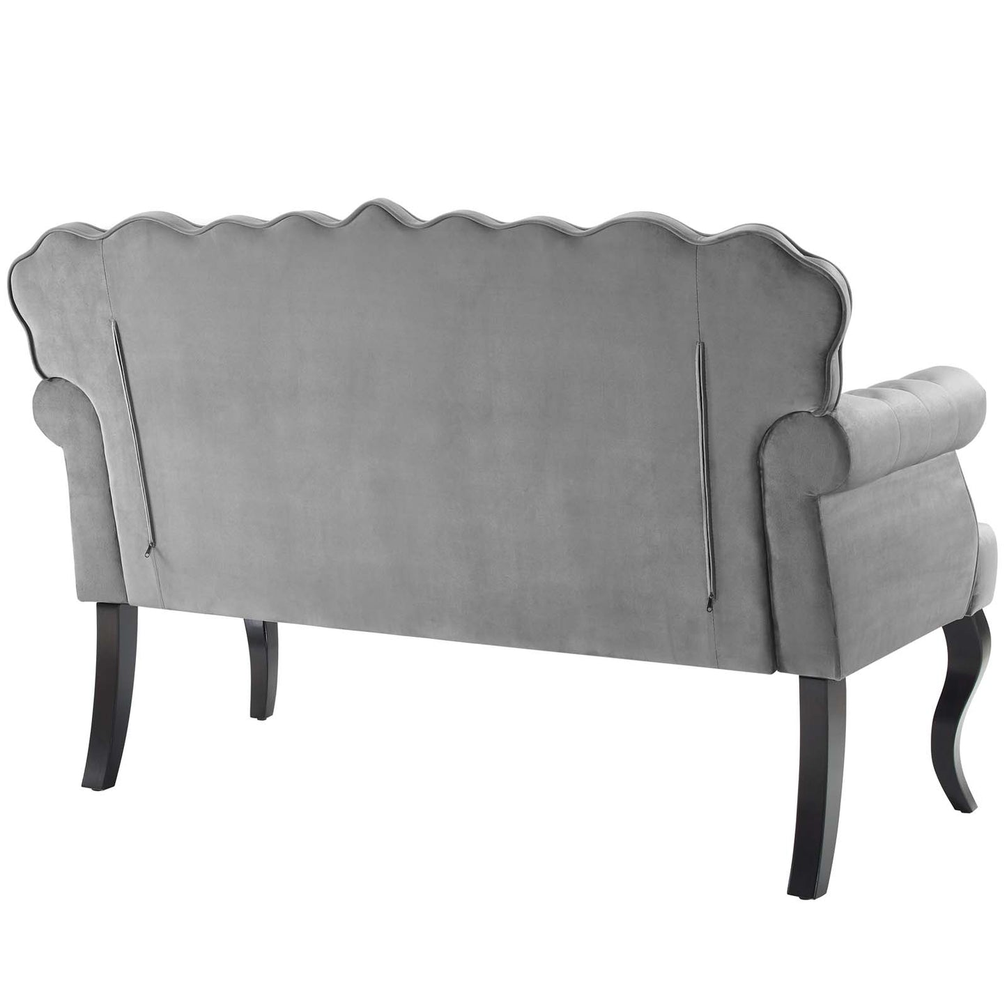 Viola Chesterfield Button Tufted Loveseat Performance Velvet Settee